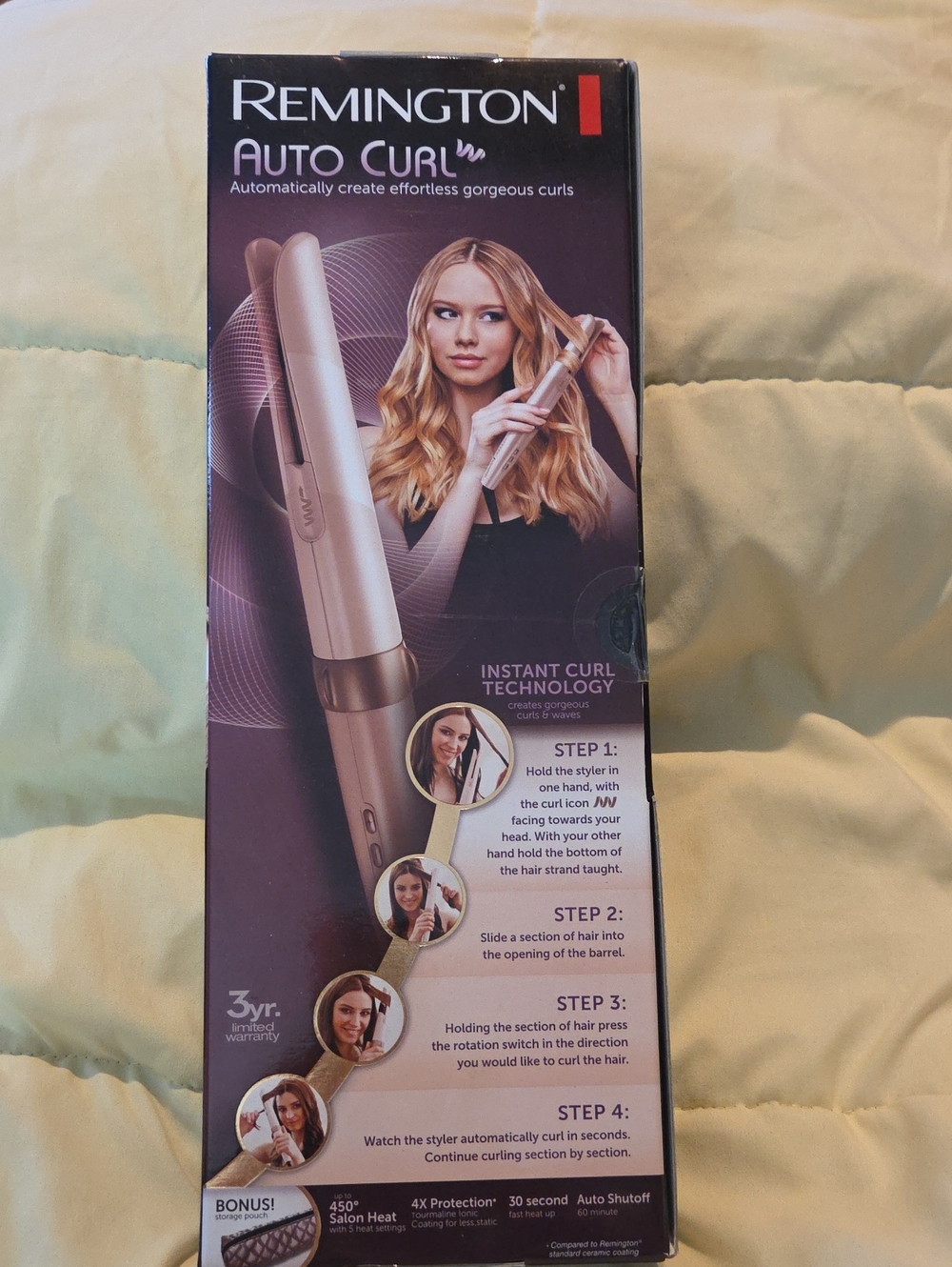 Remington Auto Curl Styler - Rose Gold and Gold Accents